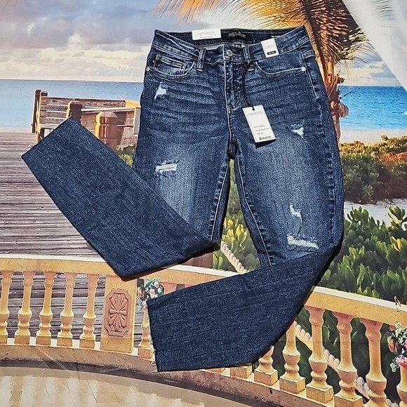 Judy Blue Distressed Jeans Size 3/26 NWT - Picture 2 of 7